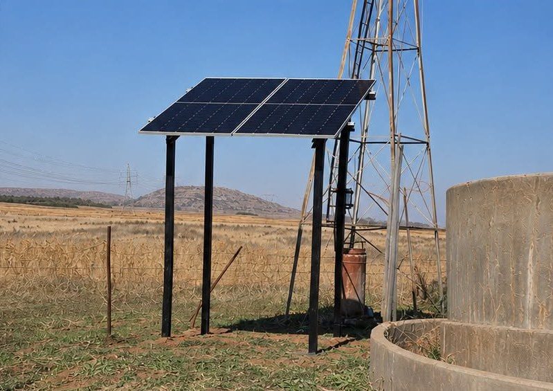 Solar pump system, completed, Nagskof Elektries & Solar
